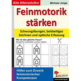Feinmotorik stärken Schwungübungen, beidseitiges Zeichnen und optische Erfassung