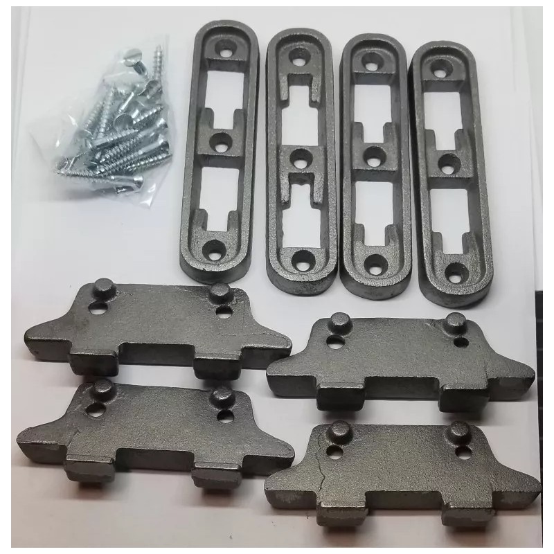Furniture Knowledge MEDIUM Cast Iron Bed Rail Fastener Set frame