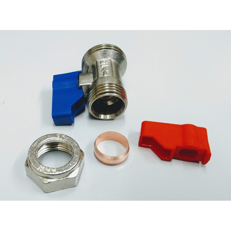 15mm x 3/4" Straight Washing Machine Valve