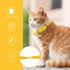 3 Pack Leather Cat Collars with Bells Soft Pet Safety