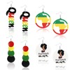 BOARDFEB African Earrings for Women Black History Month Earrings African
