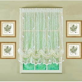 Today's Curtain, Songbird - Paralume in pizzo semitrasparente, avorio, 145 x 160 cm (larghezza x lunghezza)