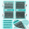 AMZGIRL Lash Clusters Kit 640Pcs, 9-16mm Mix Lashes, 30D+40D+50D+60D