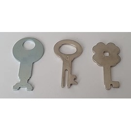 Key Set 1+1+1 Sparkasse Drumbo Dresdner + Commerzbank Lock for Money Box, Money Box and Piggy Bank