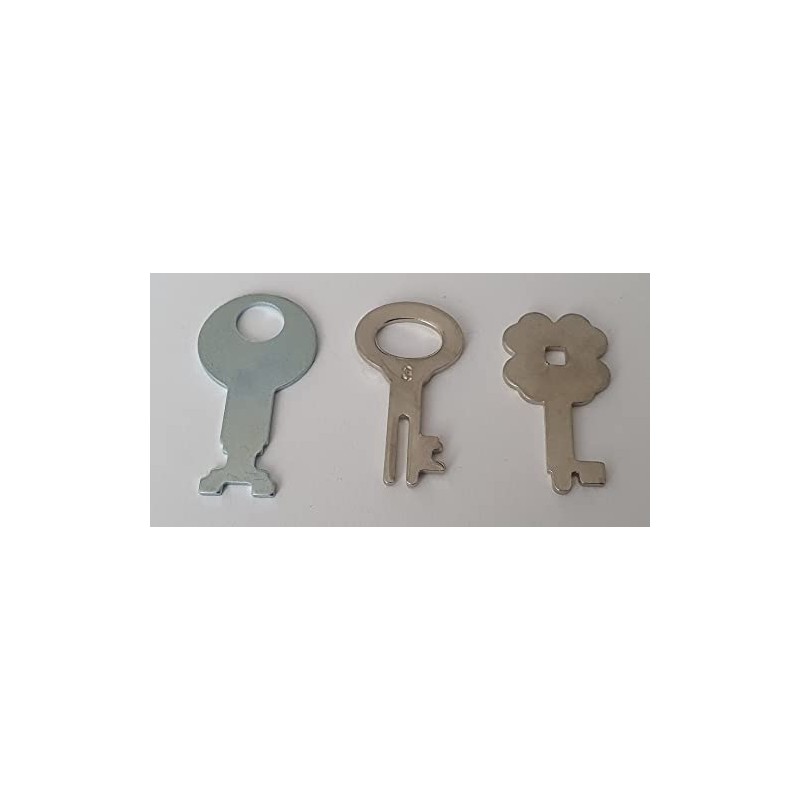 Key Set 1+1+1 Sparkasse Drumbo Dresdner + Commerzbank Lock for