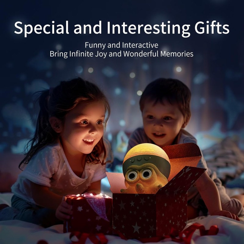 Recsg Octopus Rotating Wave Projector with Remote Control, Ambient Light,