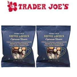 Trader Joe's NEW 2 Trader Joe's Coffee Lovers Chocolate Covered Espresso Beans
