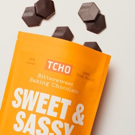 TCHO Sweet & Sassy 66% Dark Chocolate Baking Couverture (3 Bag) | Organic & Fair Trade Certified | Non GMO, Non-Dairy, Vegan, Soy Free (8oz each)