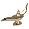 JMD Handcrafted Brass Aladdin genie lamps: incense tubes, Brass, Gold,