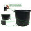 Viagrow 5 Gallon Plus Nursery Pots, BPA Free Planters, Plastic