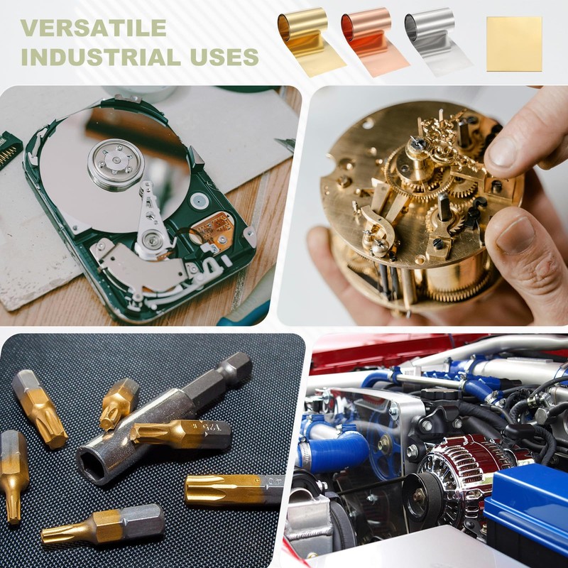 YELARXI Stainless Steel Roll Metal Stainless Flashing Foil Plate, 0.01