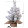 infactory Mini Christmas Tree with USB: Set of 4 Decorative