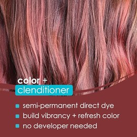 Keracolor Clenditioner for Brunettes ROSE GOLD Hair Dye - Semi Permanent Hair Color Depositing Conditioner, Cruelty-free, 12 Fl. Oz.
