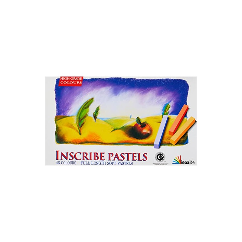 Inscribe Full Sized Pastels - Assorted Colours, Pack of 48