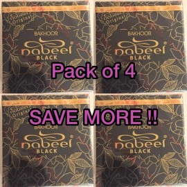 Nabeel 4 PACK Original Nabeel 40 gram Black Bakhour Nabeel Incense Bakhoor UAE Touch Me