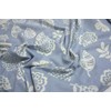 Seat Cover 55 x 59 cm Camellia Pattern Sax 100%