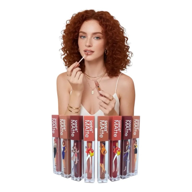 Set 8 Labiales Mate Líquidos Color Elegante Intenso Profundo