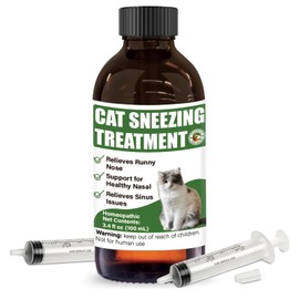 Cat Sneezing Support Liquid – Feline Nasal & Sinus Oral Supplement, 100 ml with 3 ml Dropper – Gentle Homeopathic Formula for Daily Respiratory Comfort