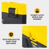16 Inch Tool Box with Lock, 2-Layer Heavy-Duty Organizer with