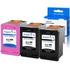USUPERINK Remanufactured 63 High Yield Ink Cartridge Replacement for HP