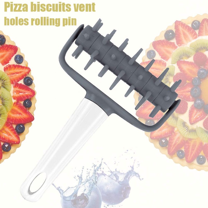 Pizza Pie Dough Roller Docker,Dough Blistering Killer,Pastry Pie Needle Wheels