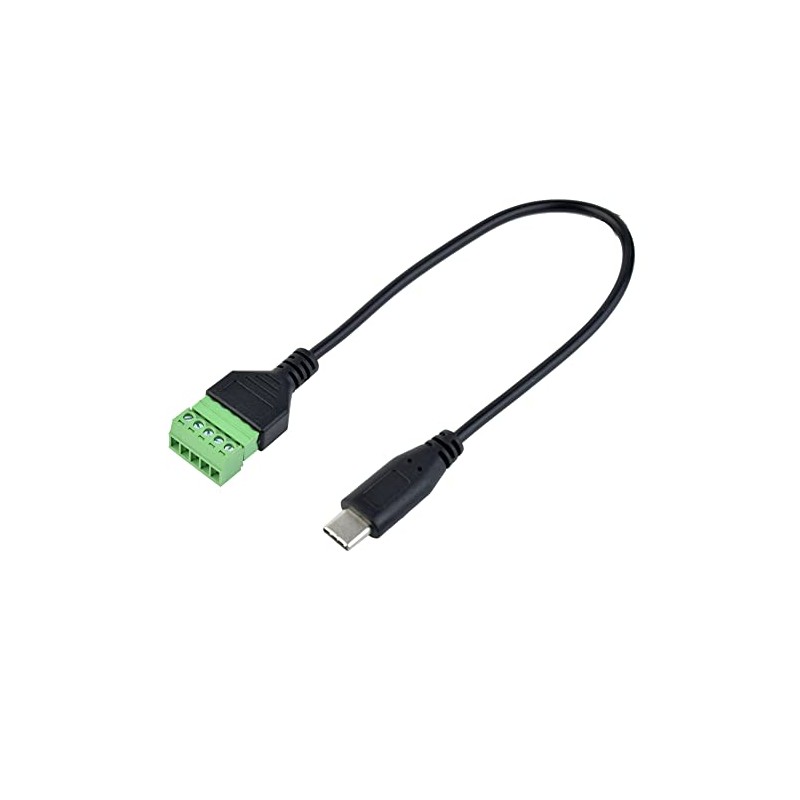 euroharry 30 cm USB Type-C to 5 Pin Screw Terminal