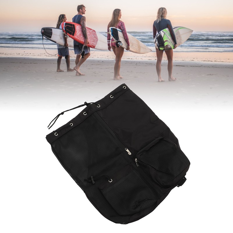 Mesh Beach Backpack Adjustable Shoulder Strap Lightweight Breathable Mesh and
