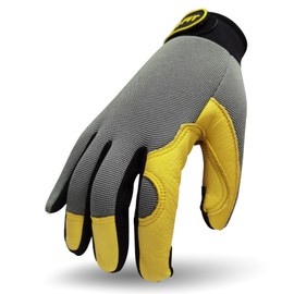 Intra-FIT Genuine Deerskin Work Gloves,Durable Deer Leather Working Gloves(1951T,XL,One Pair)