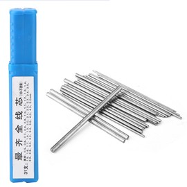Salmue 30PCS Alambre de Varilla con núcleo de Acero Inoxidable para el Collar Herramienta Profesional para Hacer Joyas, Agujas de Rebordear con un Tubo de Almacenamiento de Aguja