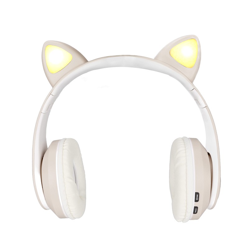 LXB39A Cat Ear Bluetooth Headset Cute Adjustable Bass Portable Wireless