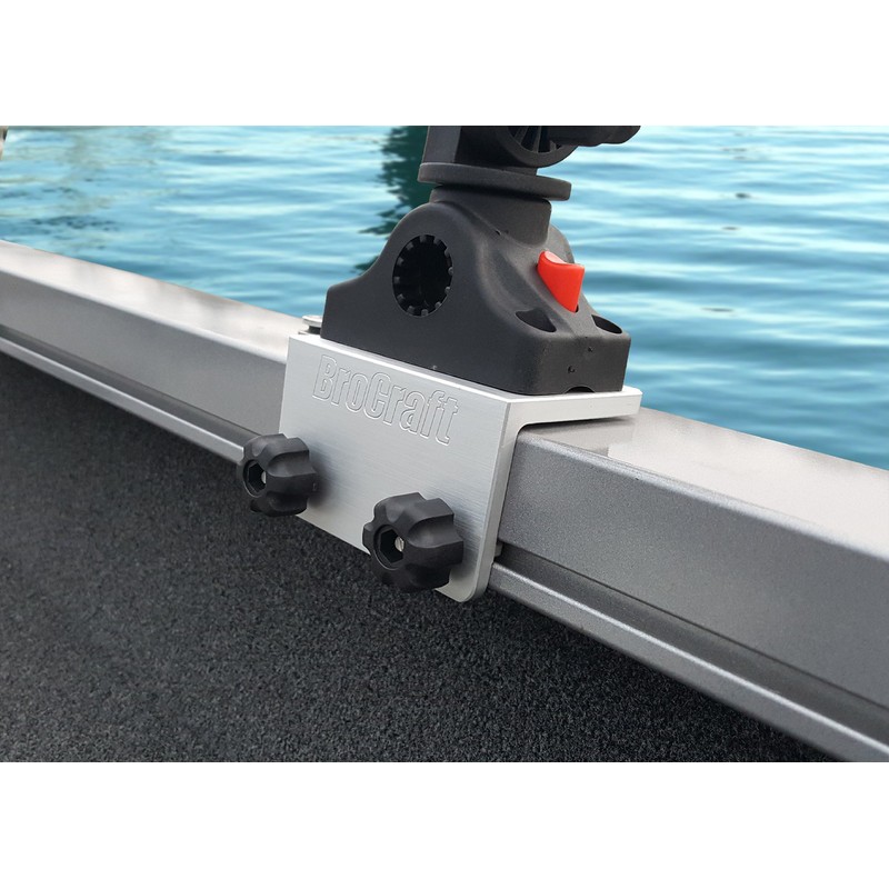 Brocraft Power Lock Rod Holder 90 Degree Boat Track System/Versatrack