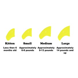 Purrdy Paws 3 Month Supply Soft Nail Caps for Cats NEON Yellow Kitten - Extra Adhesives