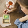 GLOBLELAND ATC Frames Silicone Clear Stamps Artist Trading Card Transparent