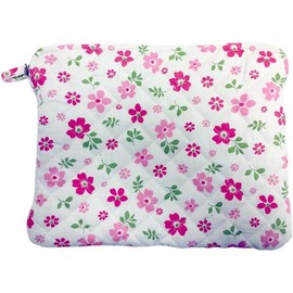 Bronta Mill Floral Make Up Beauty Bag (28cm x 23cm) | Travel Toiletry Cosmetic Bag | Slim & Lightweight (Polyester, Cherry Blossom)