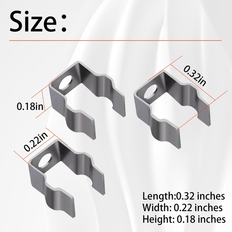 XTPTFABS Stainless Steel Vacuum Side Brush Mount Clips Compatible with