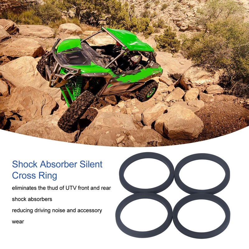 4 Pcs Silent Crossover Rings Rubber Shock Absorber Silencer Ring