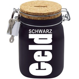 Money Box Black Money Gift Idea Black L