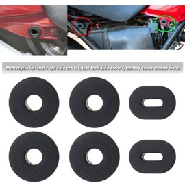 Be In Your Mind 12 Pieces Motorcycle Rubber Side Cover Grommet Single Side Panel Fairing Disc Spacer for GS125 GN125 Motorcycle Spare Parts