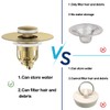 MUAIOLAUS Universal Bathroom Sink Stopper, Pop Up Sink Stopper with