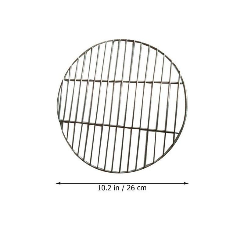 HEMOTON Stainless Steel Barbecue Round BBQ Grill Net/Mesh/Rack/Grate/Steam Mesh Cooking
