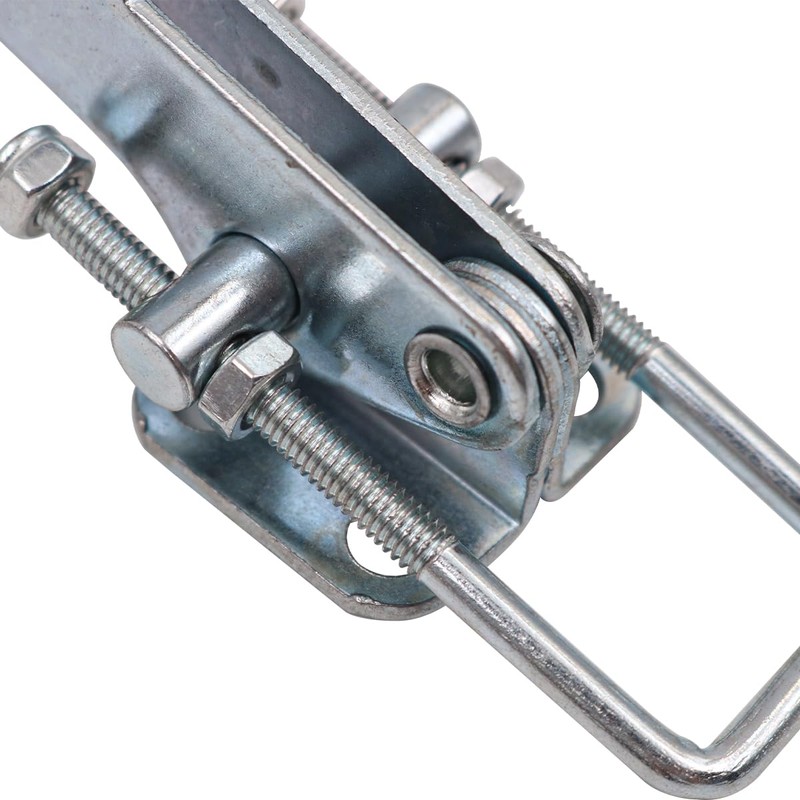 2PCS Adjustable Toggle Clamp Set Adjustable Latch U Bolt Self-Lock