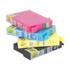 4Pcs Printer Cartridge BK C M Y Clear Fadeless Print