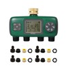 MOES 4 Outlet Sprinkler Timer, Brass Inlet, Programmable Automatic Irrigation