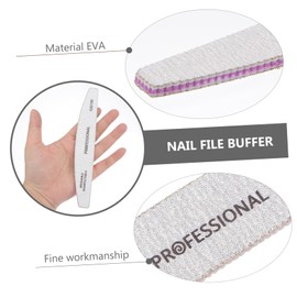 BIUDECO Essential Manicure Set 5 in 1 Nail File Buffer Block 100/180 Grit Eva for Nail Art Salons