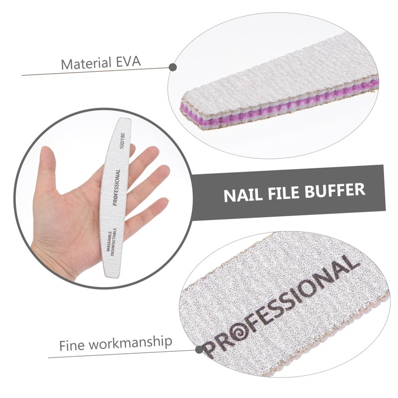 BIUDECO Essential Manicure Set 5 in 1 Nail File Buffer