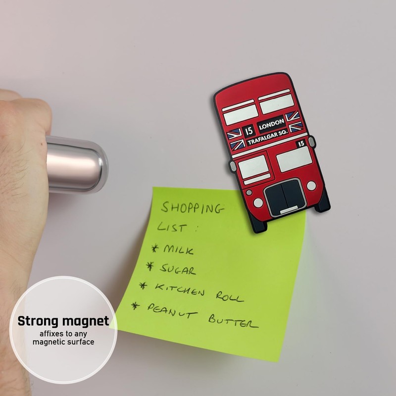 Red London Bus Fridge Magnet - Iconic British souvenir gift