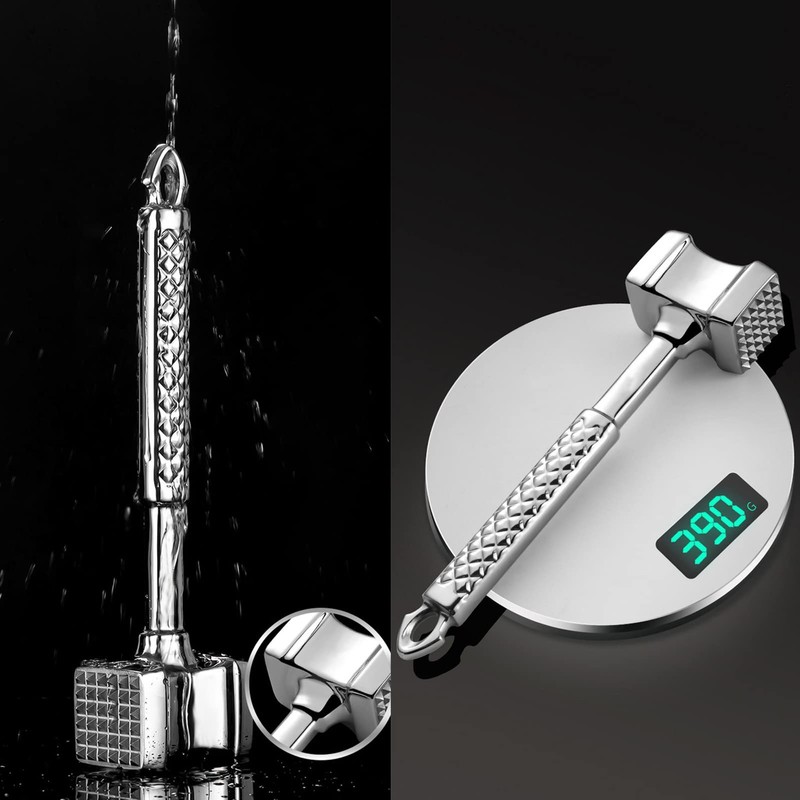 Topyond Meat Tenderizer, Stainless Steel Heavy Duty Mallet & Pounder,