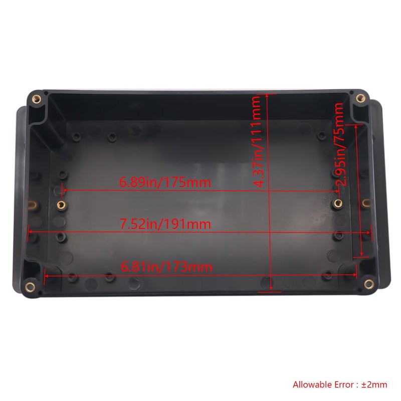 Raculety Junction Box IP65 Waterproof ABS Plastic Electrical Project Case
