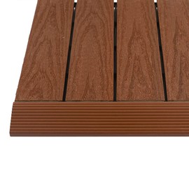 NewTechWood 1/6 ft. x 1 ft. Quick Deck Composite Deck Tile Straight Fascia in Honduran Mahogany (4-Pieces/Box)