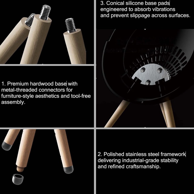 Upgraded Wood Stand for Bang & Olufsen Beoplay A1 2nd